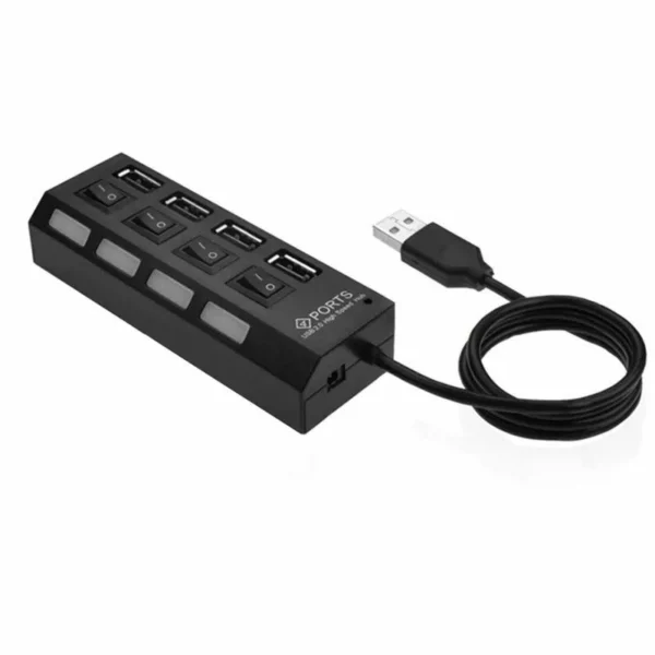 HUB USB 4 ports HI-SPEED avec switch