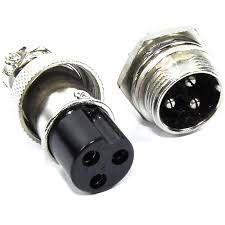 Connecteur Aviation GX16 3Pin Male+Femelle