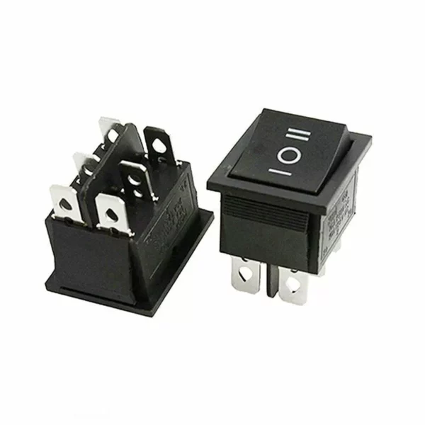 Second image of Interrupteur 3PIN Noir 3 position - 250V 20A