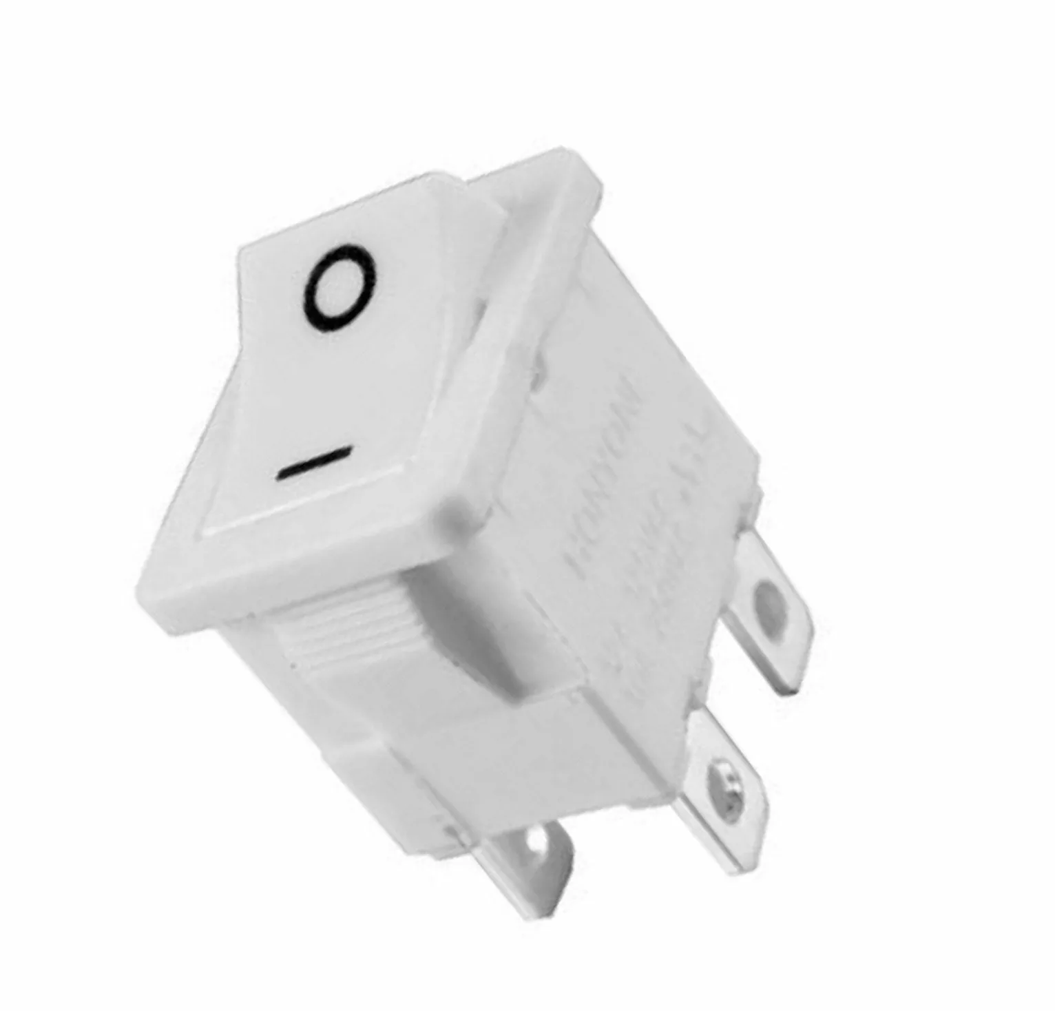 Interrupteur à bascule marche arrêt KCD11 2Pin 3A-250V Blanc