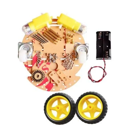 Second image of Kit châssis voiture robot intelligent à double pont rond 2WD