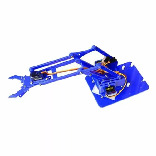 Second image of Kit de bras robotique Arduino 4DOF Bleu avec 4 servos