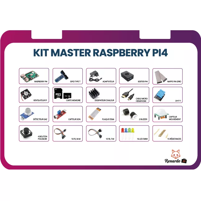 Second image of Kit Master Raspberry PI4 8GO