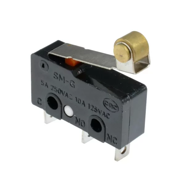 Micro interrupteur de fin de course Poignée ronde SPDT 3 Pin 5A 250V AC