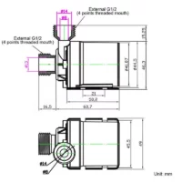 Mini pompe à eau silencieuse 800L/H 12V G1/4 DIDACTICO TUNISIE