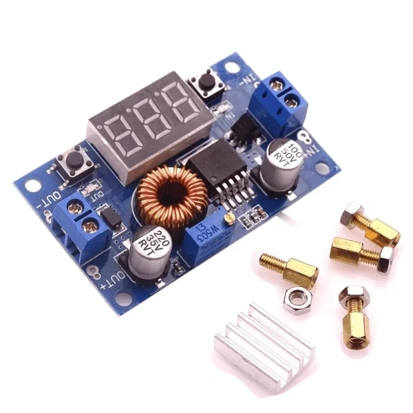 Second image of Module d'alimentation Abaisseur XL4015- 5A 75W + Voltmètre LED