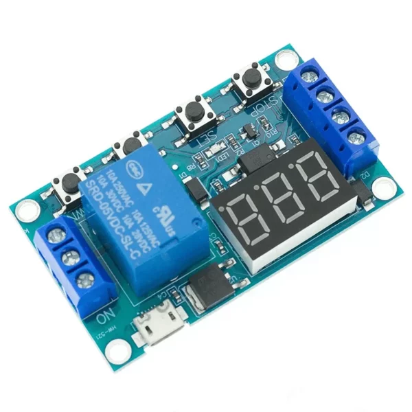 Second image of Module d'alimentation relais 6-30V 1 CH avec cycle tempo réglable