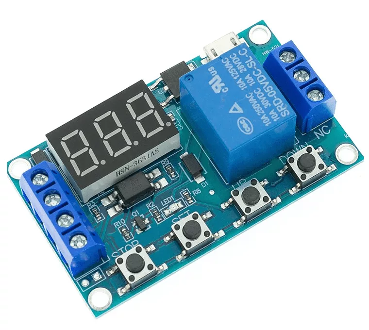 Module d'alimentation relais 6-30V 1 CH avec cycle tempo réglable