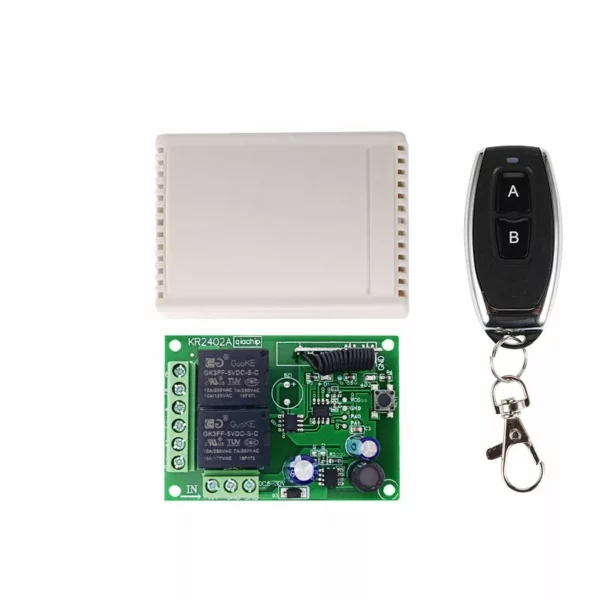 Kit commande 2 relais 433Mhz 12V + télécommande sans fils