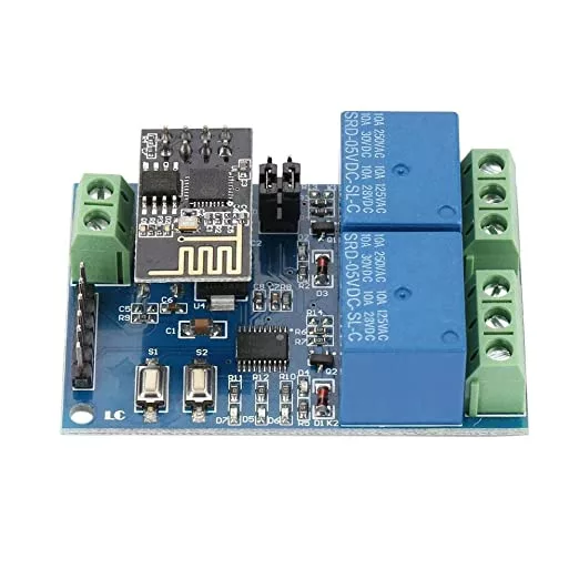 Second image of Module Relais 2 CH Avec ESP-01 WIFI ESP8266 Pour Smart Controle