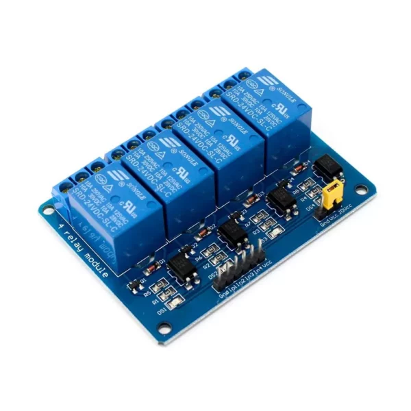 Module relais 4 CH avec couplage lumière 24V