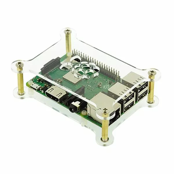 Boitier transparente pour raspberry PI4 PI3 avec ventilateur