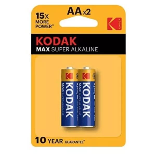 Pack de 2 Piles KODAK 2xAA - Alcaline