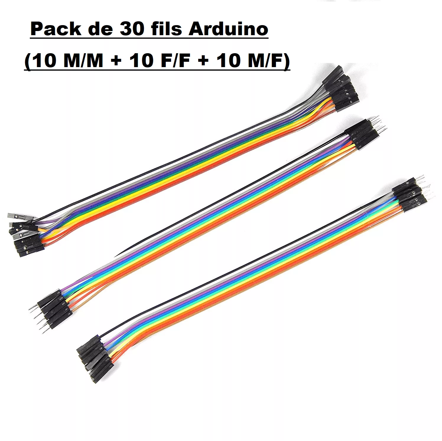 Pack de 30 fils 20cm Arduino