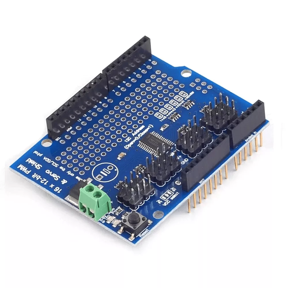 Carte shield servos 16 Ch 12 Bits PWM I2C-PCA9685