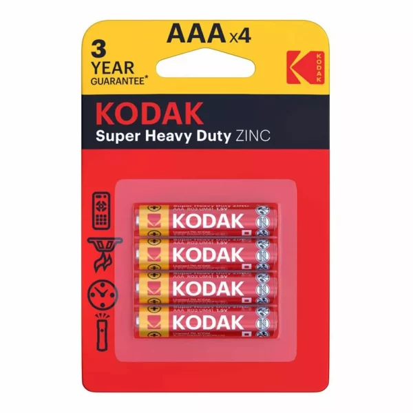 Pile KODAK 4xAAA ZINC B4