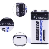 Pile Rechargeable 9V 650mAh 6F22 Micro USB DIDACTICO TUNISIE