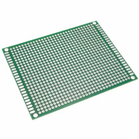 Plaque perforee 10x10 cm verte Double Face