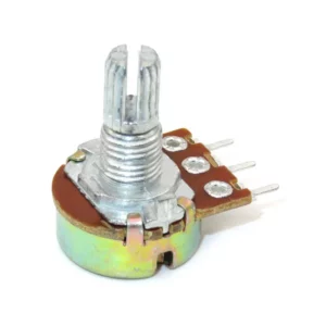 Potentiometre 1k Ohm Metallique Avec Tige 15mm