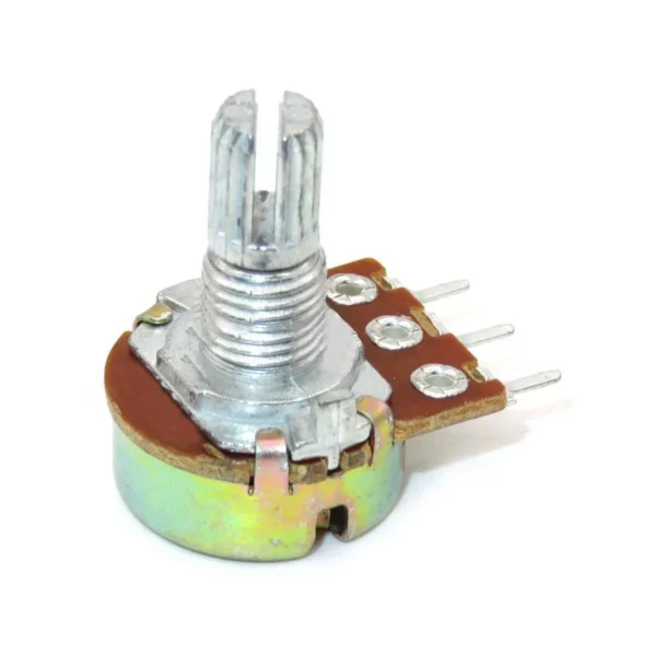 Potentiomètre 100k Ohm Métallique avec Tige 15mm