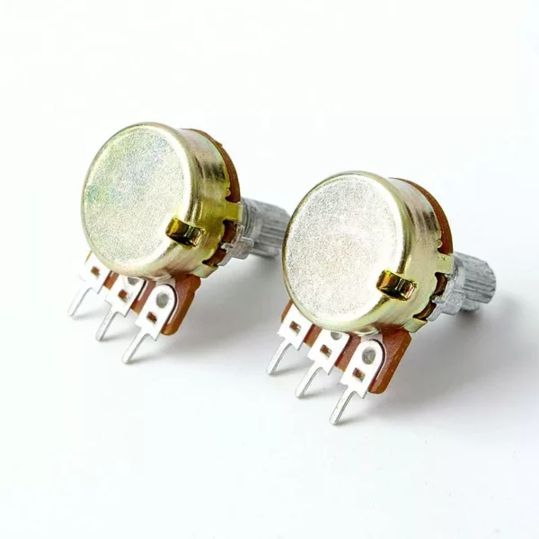 Second image of Potentiomètre 1k Ohm Métallique avec Tige 15mm