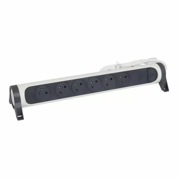 Rallonge multiprise Legrand bloc rotatif 6x2P+T Surface , interrupteur , disjoncteur , indicateur de charge