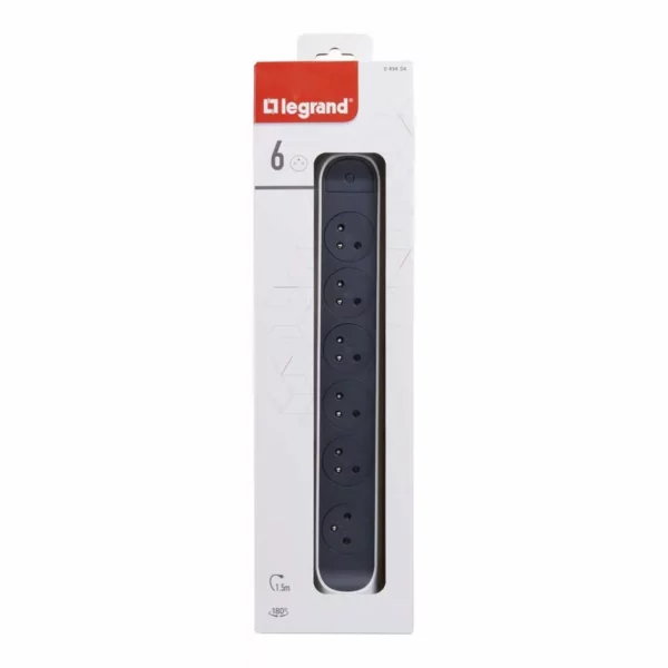 Second image of Rallonge multiprise Legrand bloc rotatif 6x2P+T Surface
