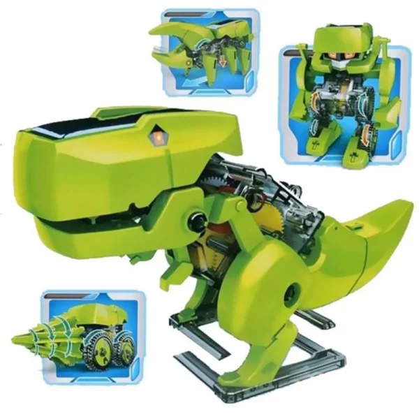 Robot dinosaure avec énergie solaire 4 en 1