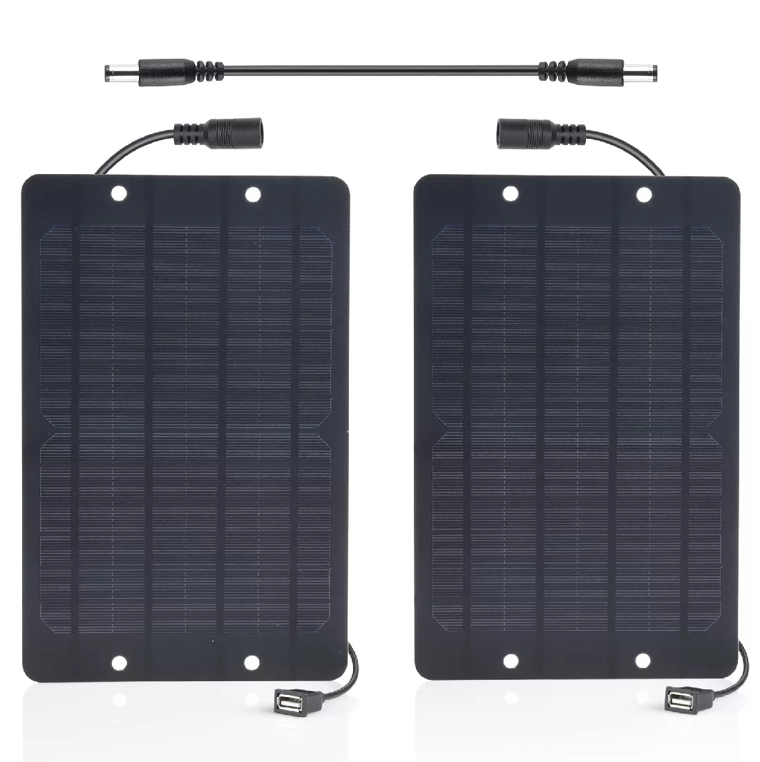 Pack chargeur de 2 Panneaux solaire 6W 5V pour camping