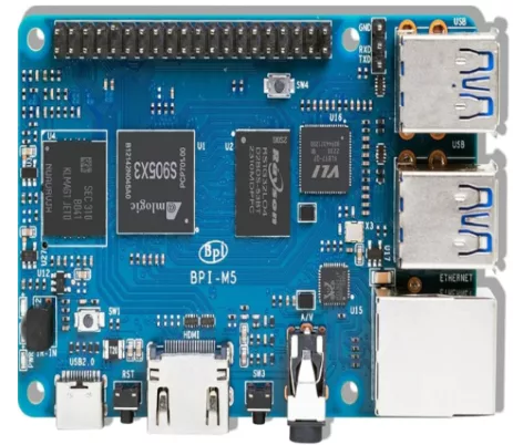 Carte de developpement Banana PI BPI M5 – 4GB LPDDR4 - 16GB eMMC - USB 3.0