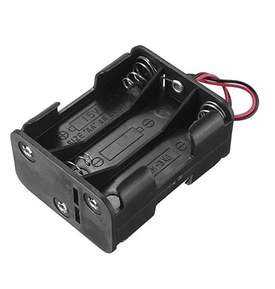 Support Pile 6 x AA avec connecteur DC (dos à dos)