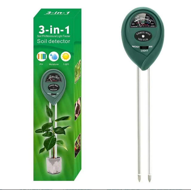 Testeur De PH Humidité Du Sol 3 en 1 (humidité, le pH/acidité)