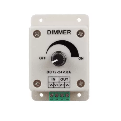 Second image of Variateur réglable de luminosité pour bande lumineuse 12-24VDC 8A