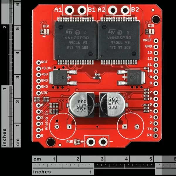 Second image of Carte driver deux moteurs VNH2SP30 - 30A