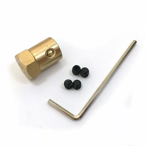 Accouplement Hexagonal 6mm pour Roue et Moteur L:18mm