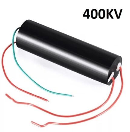 Générateur de tension haute avec fils rouge et bleu