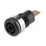 Connecteur isolé Femelle de fiche banane 4 mm noir 3266