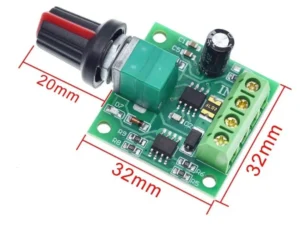 Régulateur de Vitesse PWM Moteur Basse tension 1.8V 3V 6V 12V DC 2A