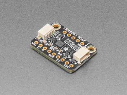 Module capteur LSM9DS1 avec connecteurs et puce centrale