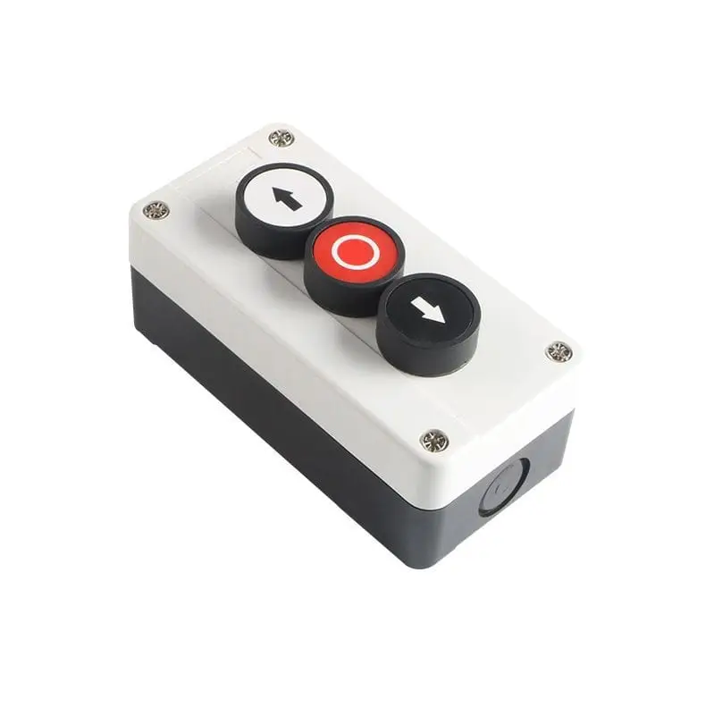 Boîte de commande avec boutons poussoirs boîte boutons xal-b324 - Boite a 3 boutons (2 marche + 1 Arret) XAL-B324 - Didactico Tunisie