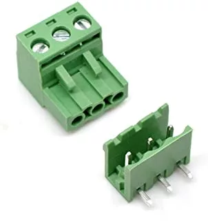 Borniers à vis 3 broches PCB borne vis connecteur - Borne à vis Connecteur 3 PIN vert - Didactico Tunisie