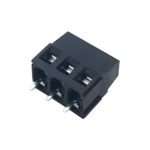 Bornier à vis noir 3 broches pour montage sur circuit imprimé