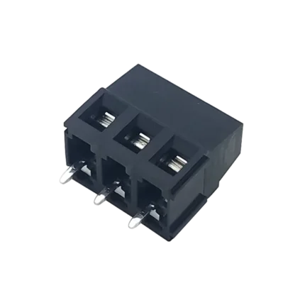 Bornier à vis noir 3 broches pour montage sur circuit imprimé