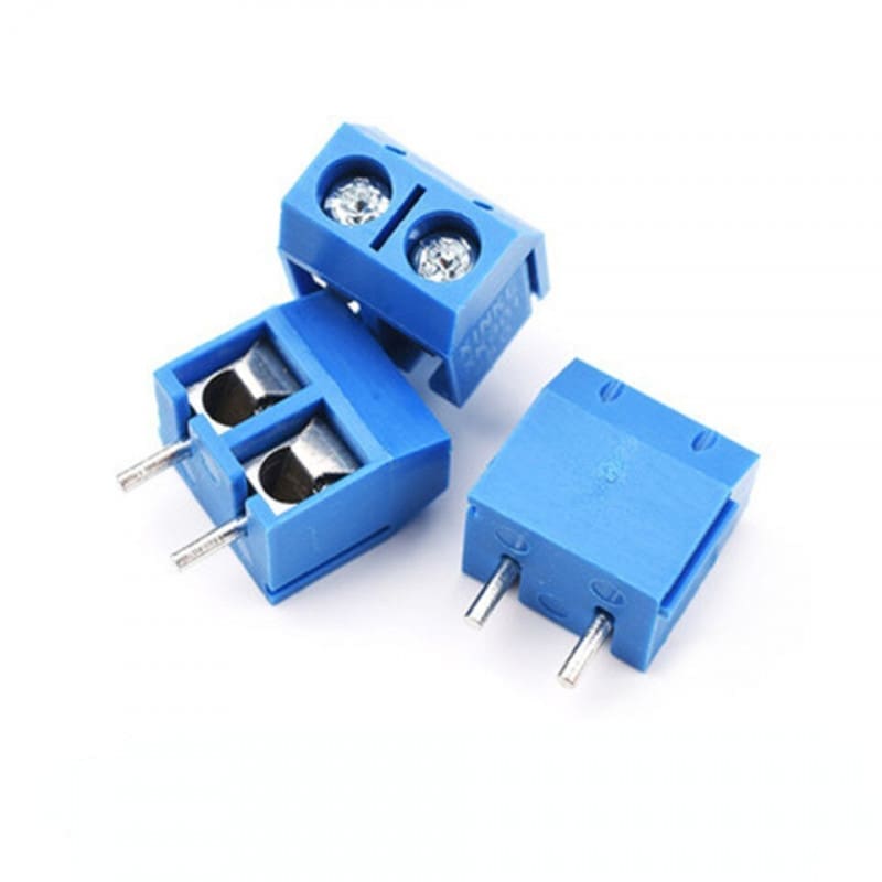 borne-a-vis-bleu-kf301-2pin-508mm borne vis bleu - Borne à vis bleu KF301-2Pin 5,08 mm - Didactico Tunisie