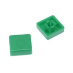 Bouton carrée vert pour bouton poussoir Noir 12x12x7mm