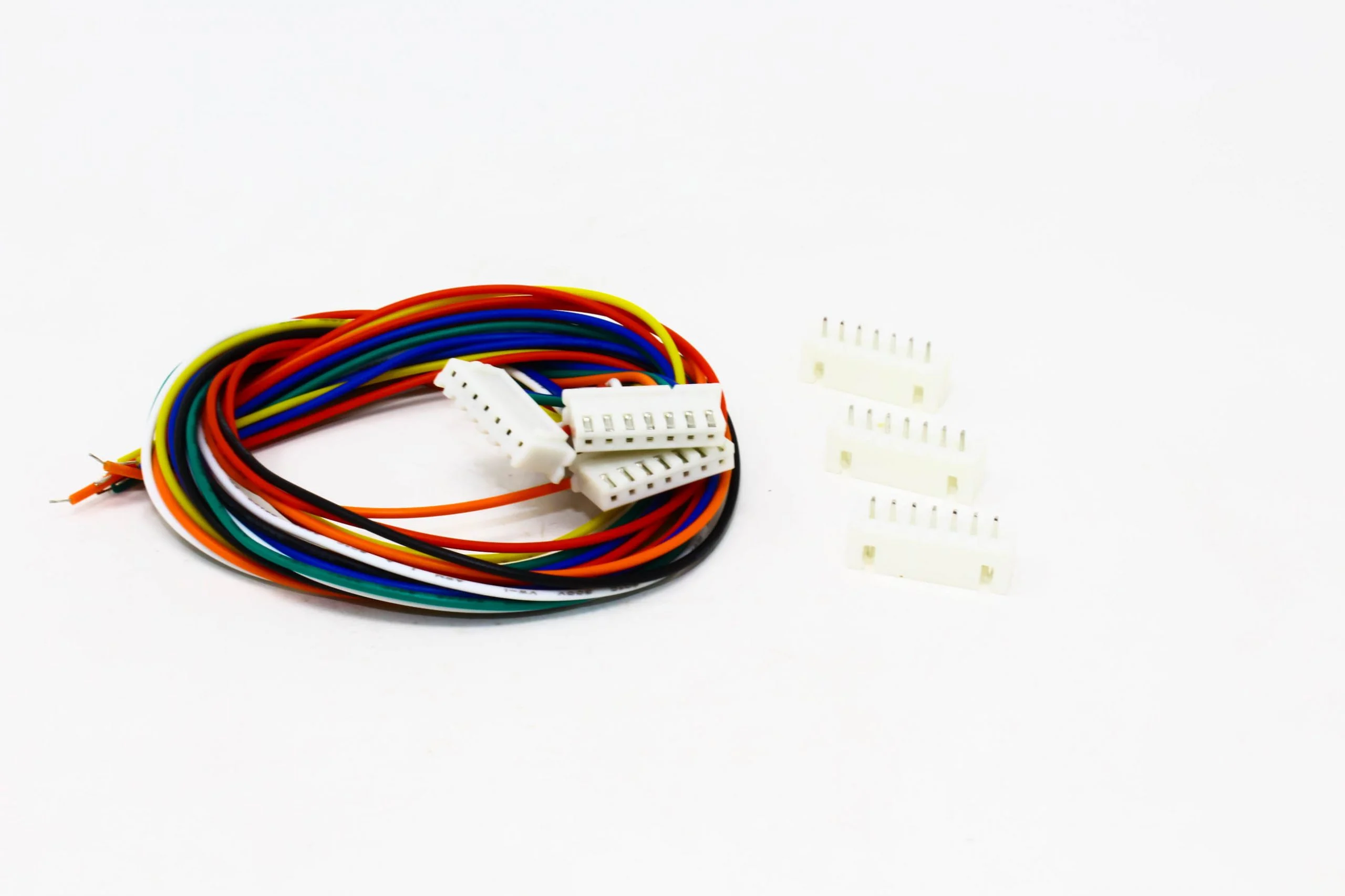 Cable connecteur male JST 2.54 – 8pin Câble multicolore avec connecteurs 6 broches pour électronique