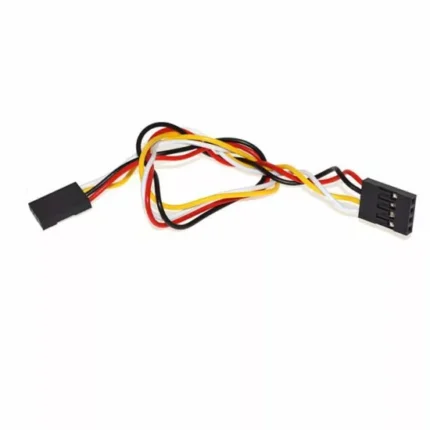 Câble de connexion 3 broches avec fils rouge, noir, jaune et blanc