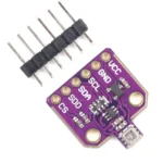 Module électronique violet avec broches de connexion