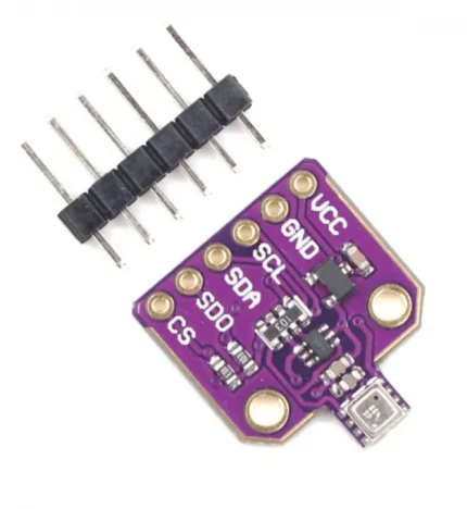 Module électronique violet avec broches de connexion