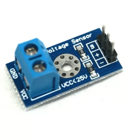 Module capteur de tension bleu avec bornes et broches